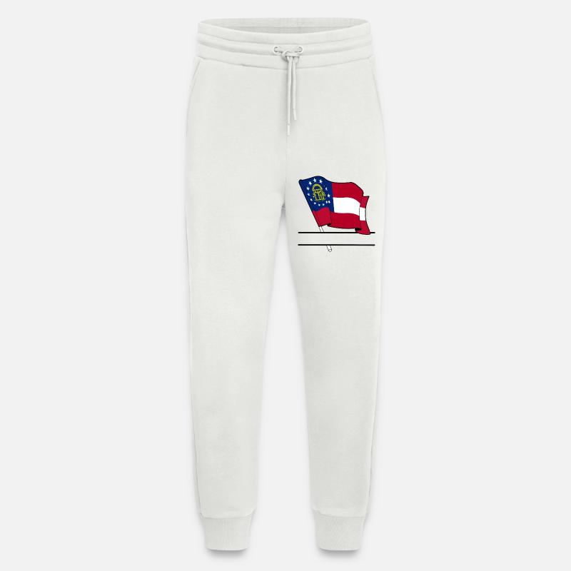 Flagge Georgien Textbanner - Jogginghose - made by SPREAD - OFF WHITE
