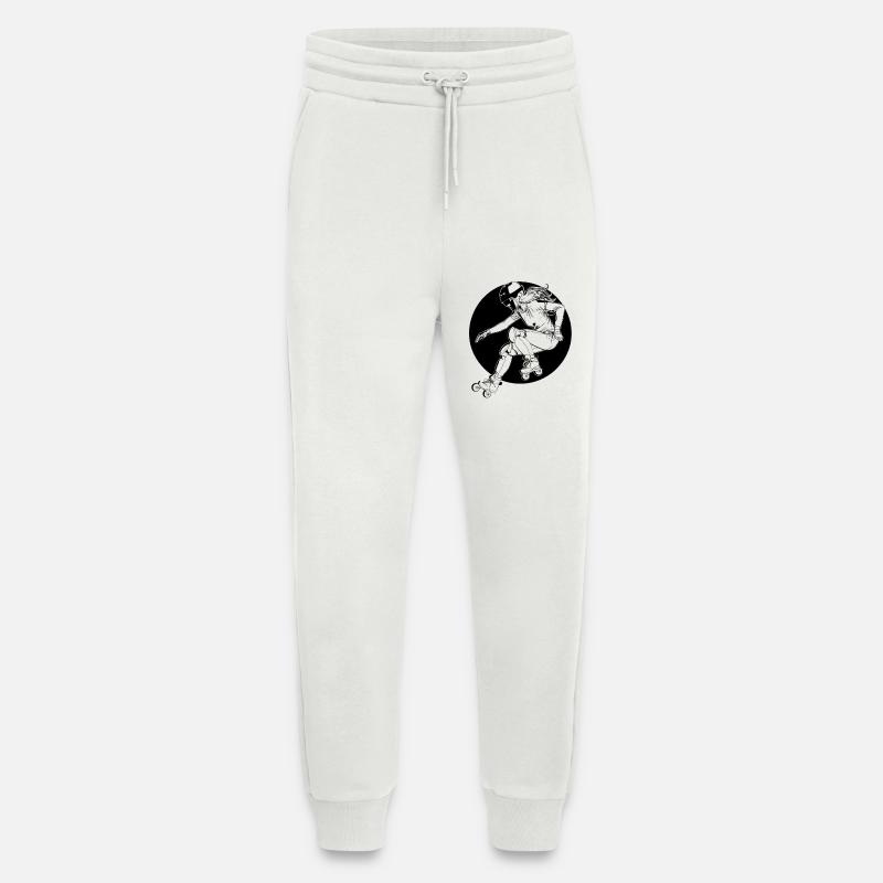 Rollschuhfahrerin - Jogginghose - made by SPREAD - OFF WHITE