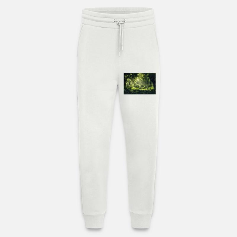 Forest Landscape Illustration Poster - Jogging Pants - made by SPREAD  - OFF WHITE
