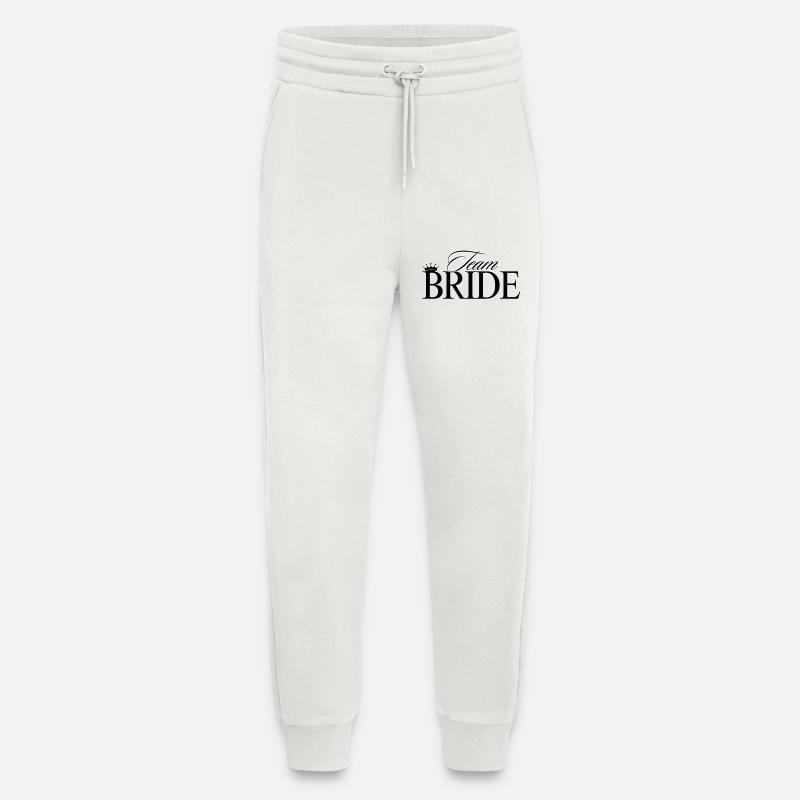 Team Bride! Personalisierbar - Jogginghose - made by SPREAD - OFF WHITE