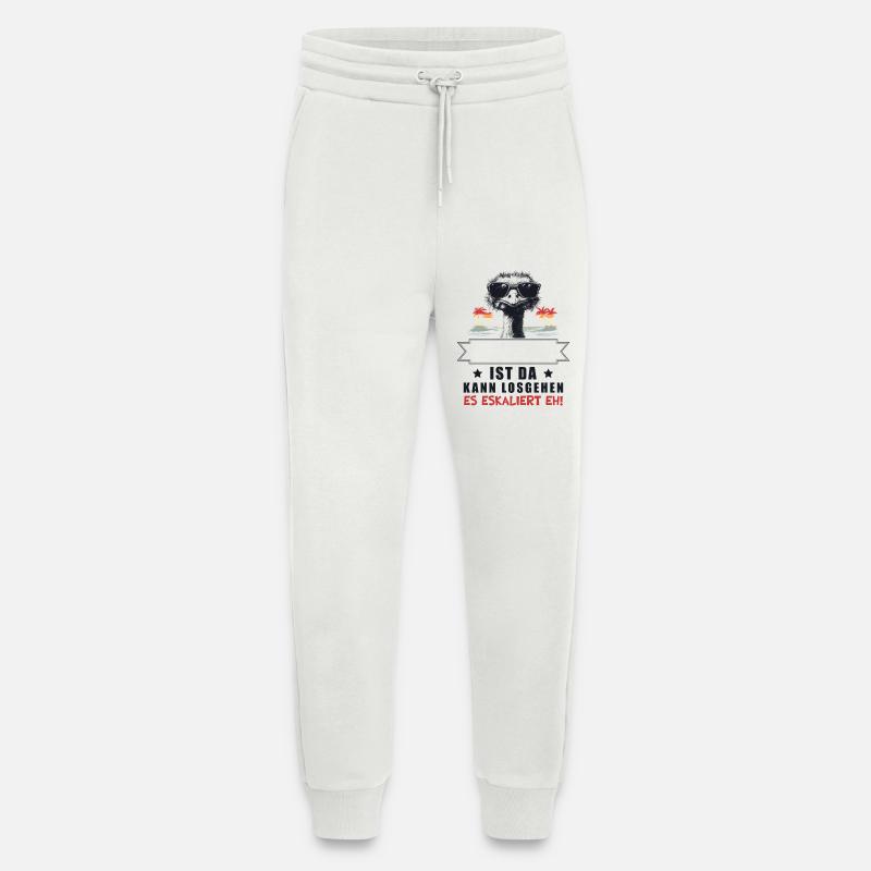 It's escalating anyway! Strauss Customizable Name - Jogging Pants - made by SPREAD  - OFF WHITE