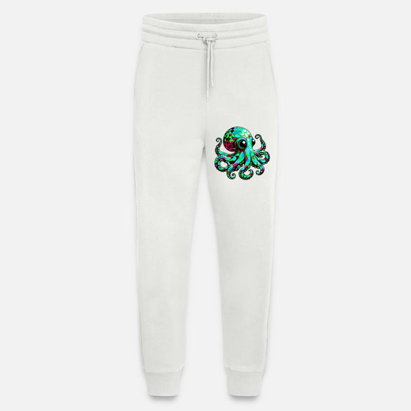 Octopus - Jogging Pants - made by SPREAD  - OFF WHITE