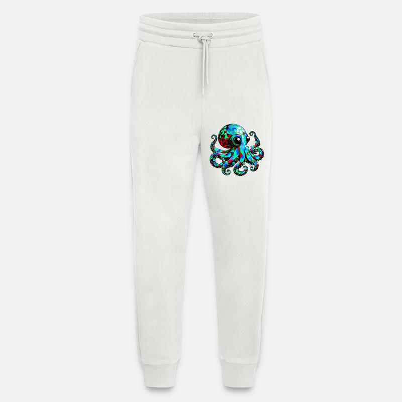Octopus - Jogging Pants - made by SPREAD  - OFF WHITE