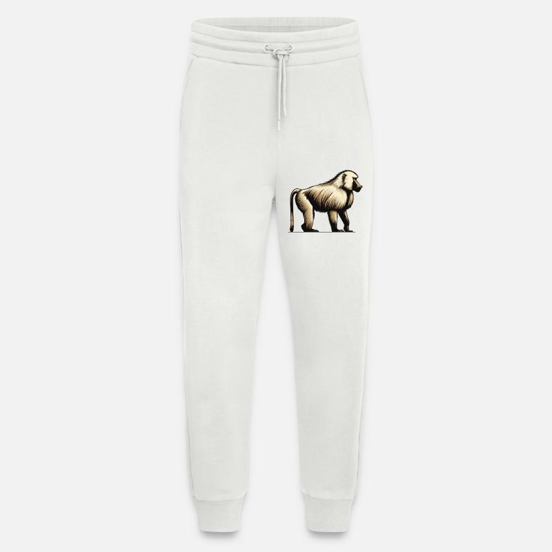 Babouin - Pantalon de jogging bio décontracté fabriqué en UE - OFF WHITE