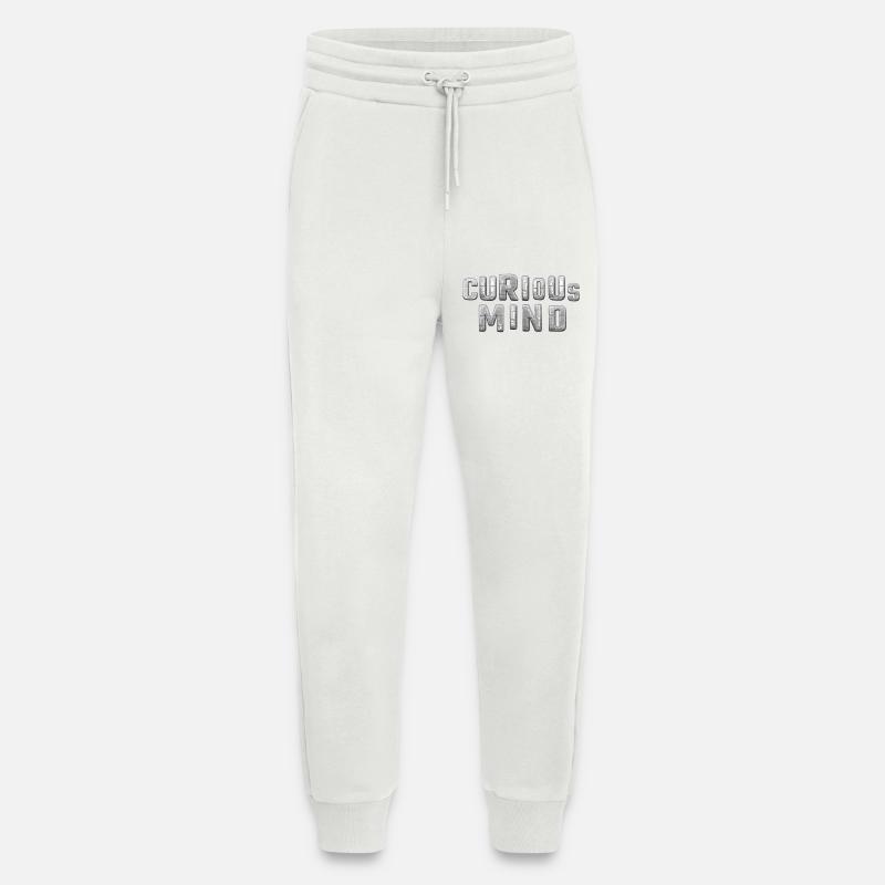 curious Mind metallic 3d - Jogging Pants - made by SPREAD  - OFF WHITE