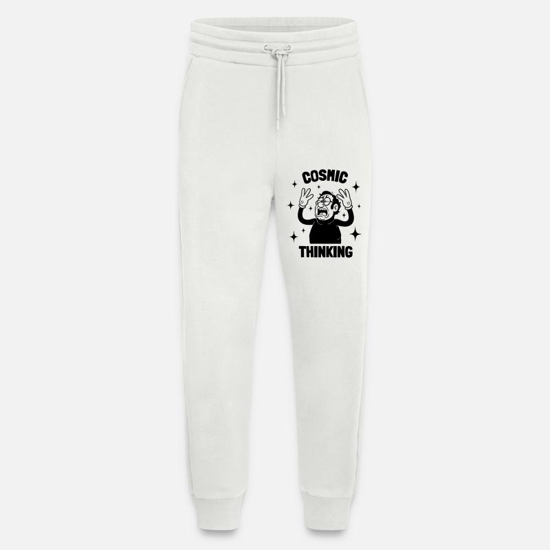Cosmic Thinking - Jogging Pants - made by SPREAD  - OFF WHITE