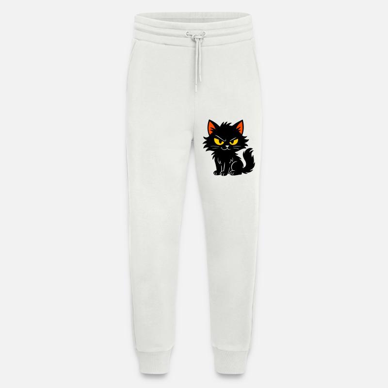 Chaton doux - Pantalon de jogging bio décontracté fabriqué en UE - OFF WHITE