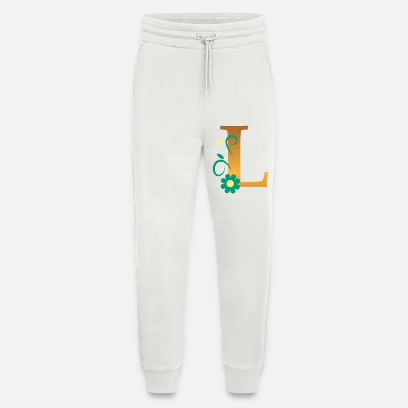 L - Pantalon de jogging bio décontracté fabriqué en UE - OFF WHITE