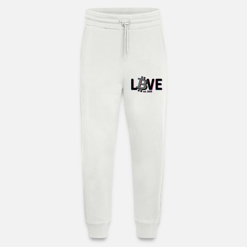 Bitcoin Love - Jogginghose - made by SPREAD - OFF WHITE