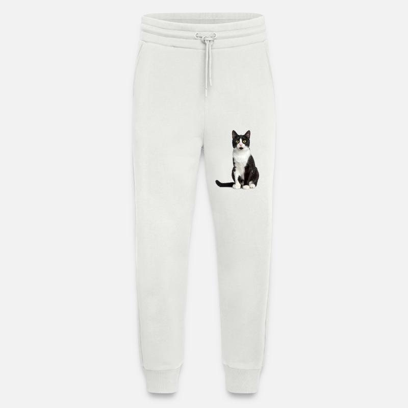 Black/White Cat – Good Pet Edition - Jogginghose - made by SPREAD - OFF WHITE