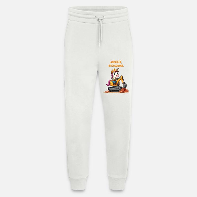 Einhorn Baggermeister - Jogginghose - made by SPREAD - OFF WHITE