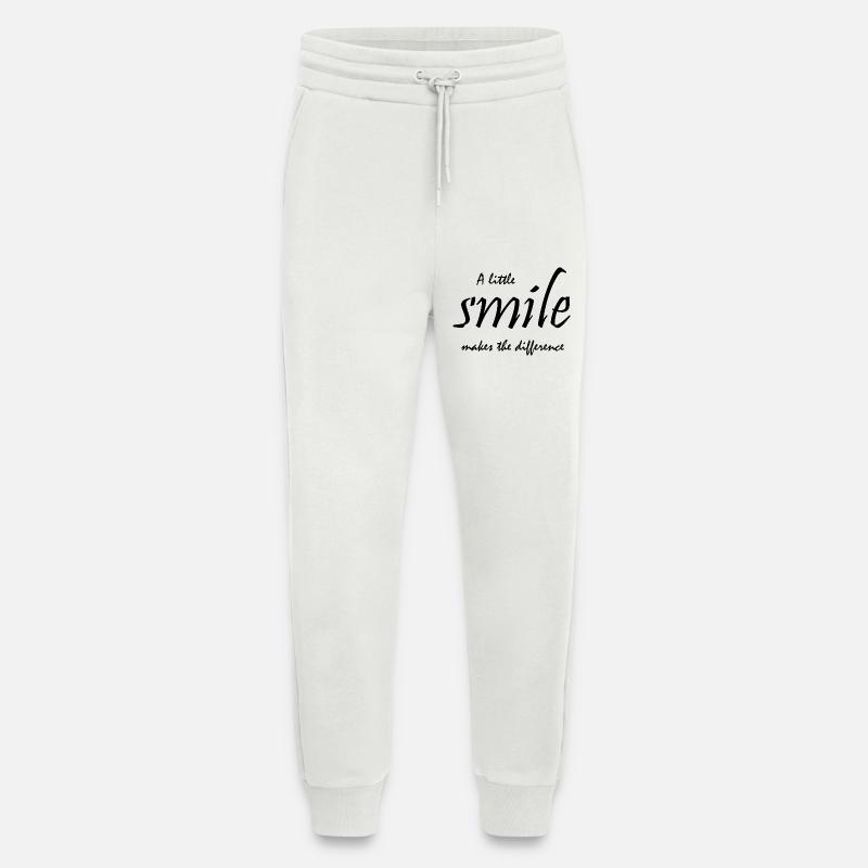 A little smile makes the difference - Jogging Pants - made by SPREAD  - OFF WHITE