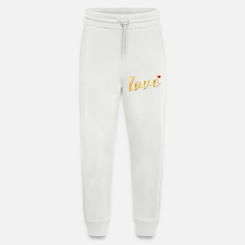 LIEBE HERZ BOTSCHAFT - Jogginghose - made by SPREAD - OFF WHITE