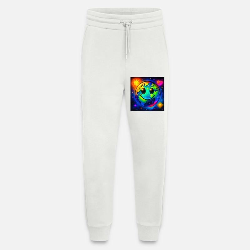 Farbige Glückserde im Neon-Universum - Jogginghose - made by SPREAD - OFF WHITE