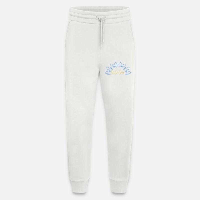 Sun Sea Sand - Pantalon de jogging bio décontracté fabriqué en UE - OFF WHITE