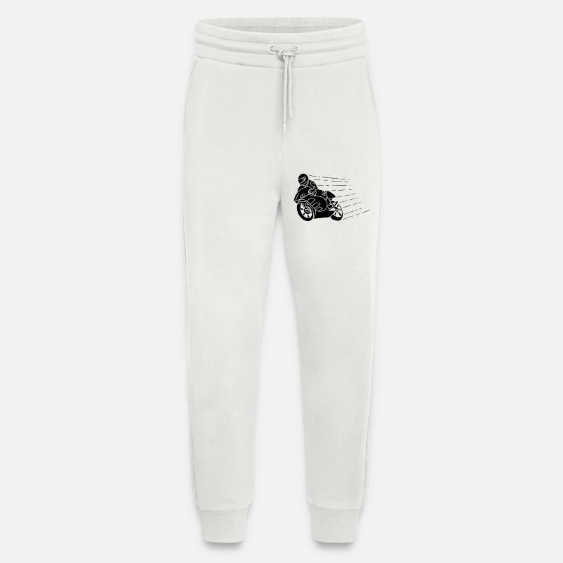 Schwarzer Biker und Geschwindigkeit - Jogginghose - made by SPREAD - OFF WHITE