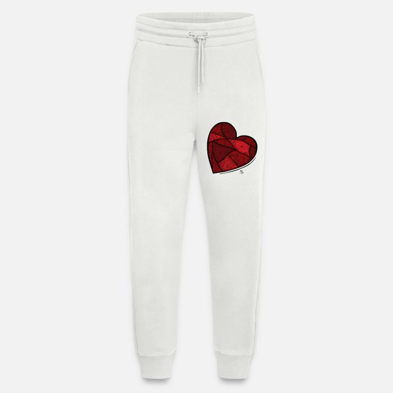 gebrochenes Herz - Jogginghose - made by SPREAD - OFF WHITE