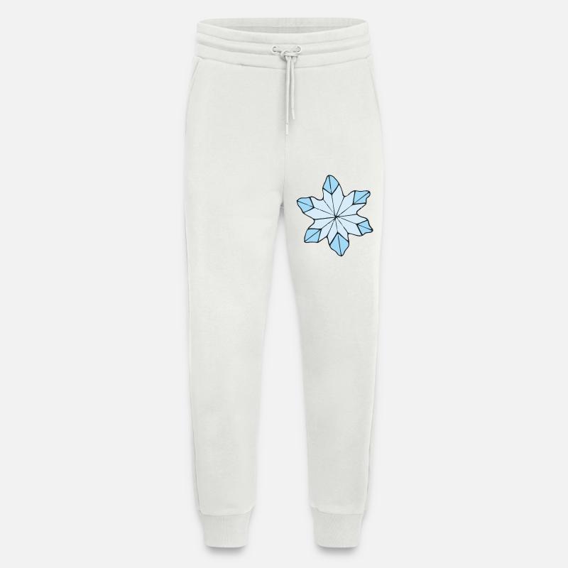 Stilvolle Blaue Eisblume design - Jogginghose - made by SPREAD - OFF WHITE