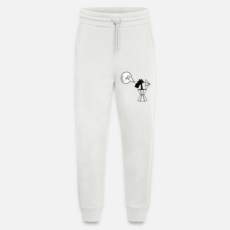Giraffe Kaffee Espresso - Jogginghose - made by SPREAD - OFF WHITE