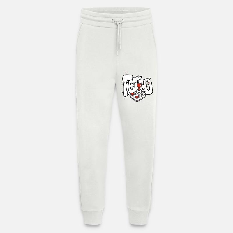 Conception du joystick Retrobomber - Pantalon de jogging bio décontracté fabriqué en UE - OFF WHITE