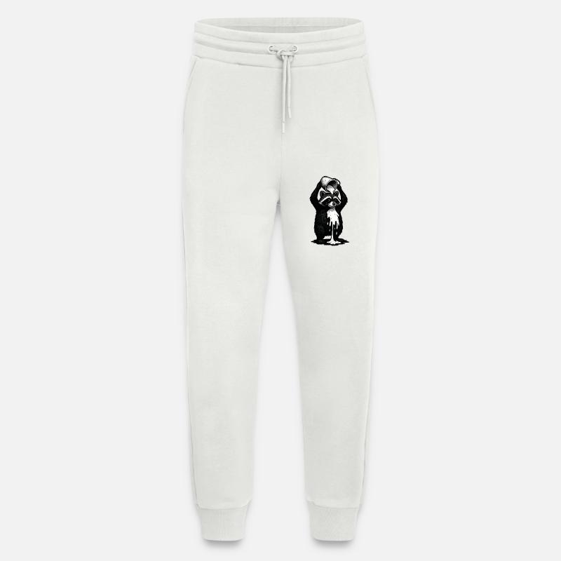 Waschbär mit Farbeimer - Jogginghose - made by SPREAD - OFF WHITE