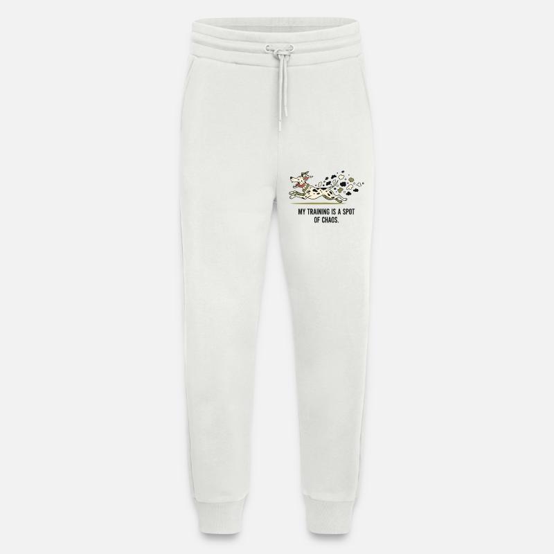 Mein Training ist ein Fleckchen Chaos - Jogginghose - made by SPREAD - OFF WHITE