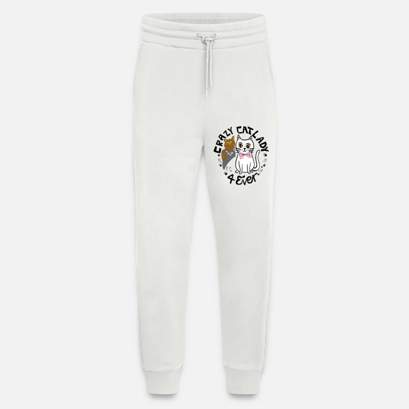 Crazy Cats - Jogginghose - made by SPREAD - OFF WHITE