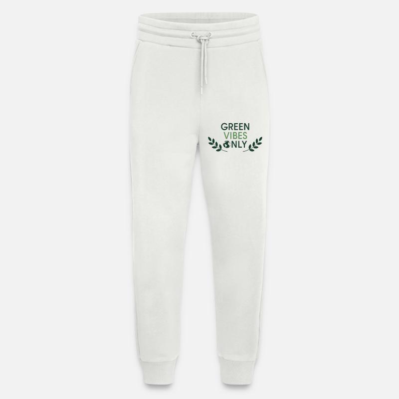 Green Vibes Only Minimal Nature - Jogginghose - made by SPREAD - OFF WHITE
