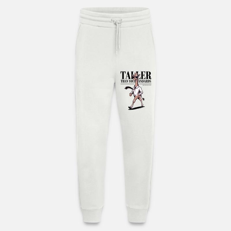 Girafe plus grande que tes standards - Pantalon de jogging bio décontracté fabriqué en UE - OFF WHITE