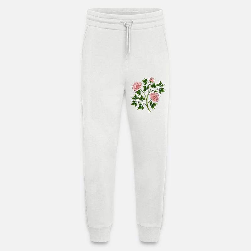 Blumen - Jogginghose - made by SPREAD - OFF WHITE