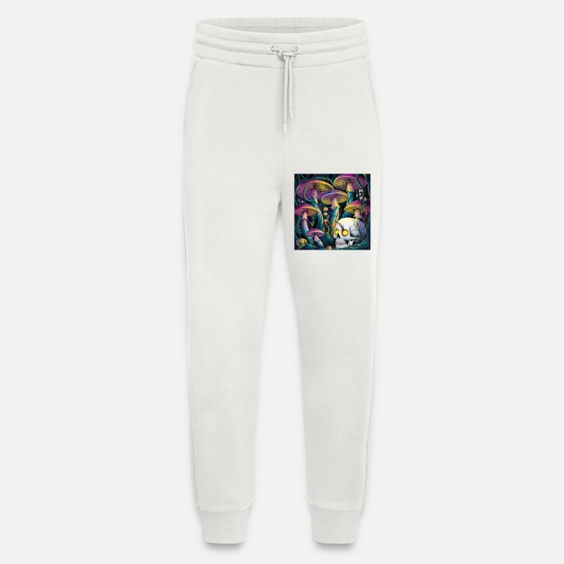 Neon Gothic Pilz Schädel Illustration - Jogginghose - made by SPREAD - OFF WHITE