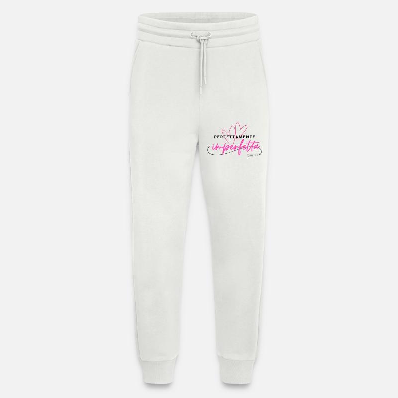Perfettamente_Imperfetta - Pantalon de jogging bio décontracté fabriqué en UE - OFF WHITE