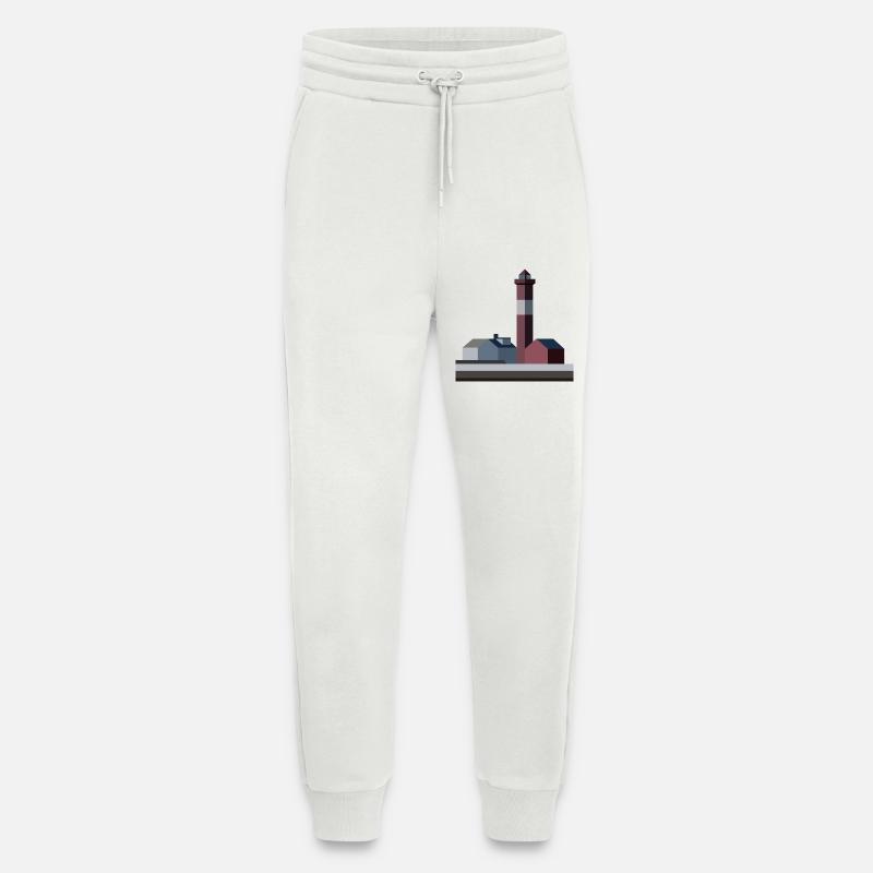 Stilisierter Seestern-Leuchtturm - Jogginghose - made by SPREAD - OFF WHITE
