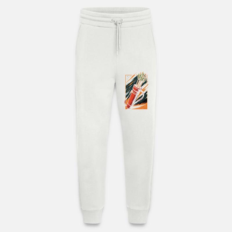 Bogenschießen Bogen Köcher Pfeile Design - Jogginghose - made by SPREAD - OFF WHITE