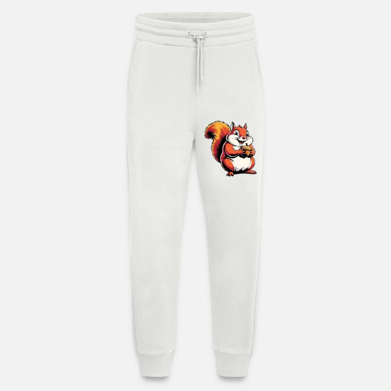 Witziger Eichhörnchen CartoonMit Eichel - Jogginghose - made by SPREAD - OFF WHITE