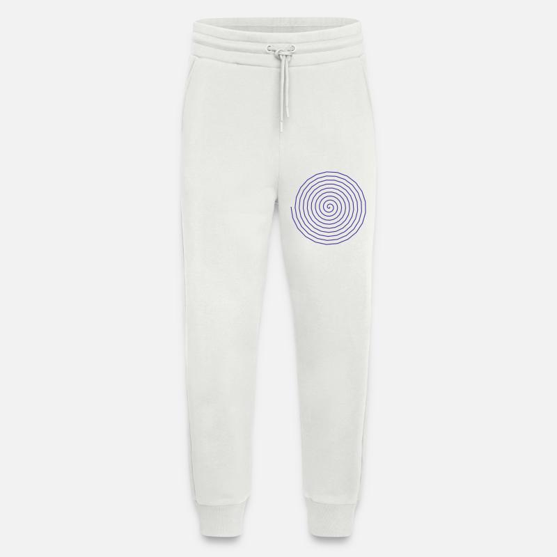 Functional Spiral Pattern Design - Jogging Pants - made by SPREAD  - OFF WHITE