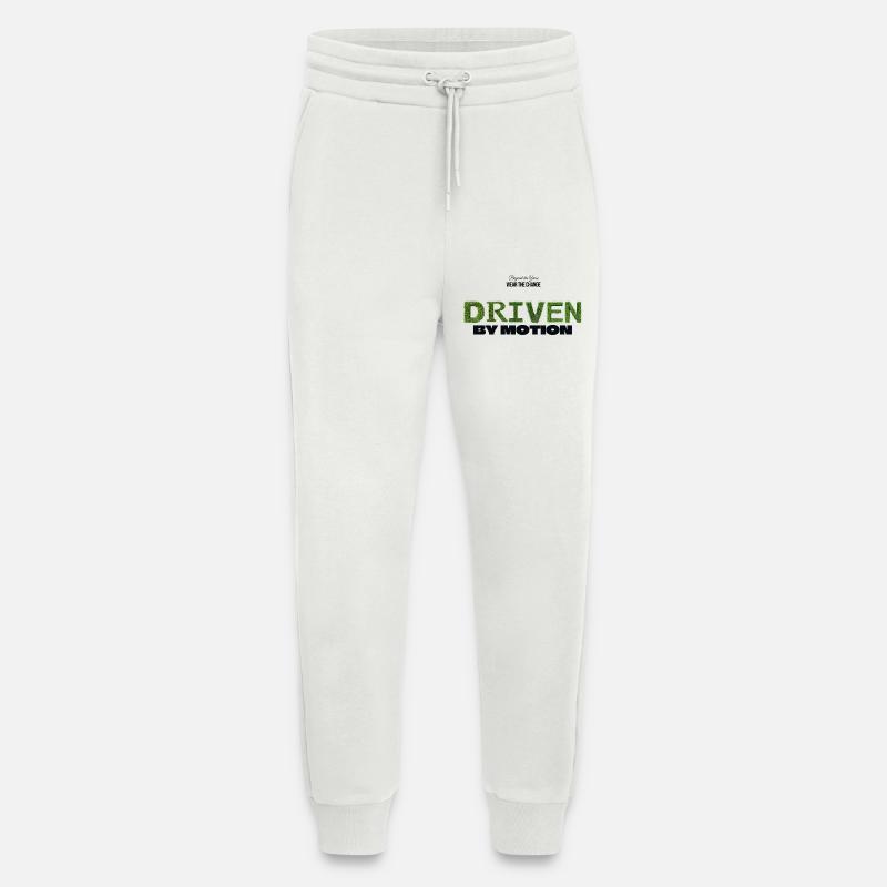 Driven by Motion - Jogging Pants - made by SPREAD  - OFF WHITE