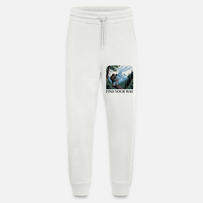 Bergwanderer mit malerischen Gipfeln - Jogginghose - made by SPREAD - OFF WHITE
