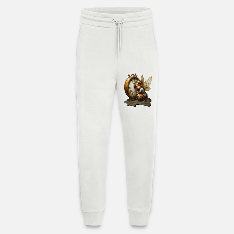 Steampunk-Fee mit antiker Uhr - Jogginghose - made by SPREAD - OFF WHITE