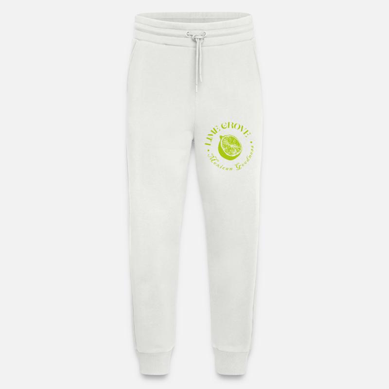 Limette und Zitrone Botanisches Design - Jogginghose - made by SPREAD - OFF WHITE