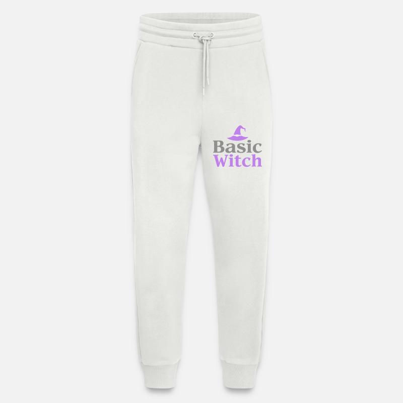Basic Witch Halloween Spruch Zitat - Jogginghose - made by SPREAD - OFF WHITE