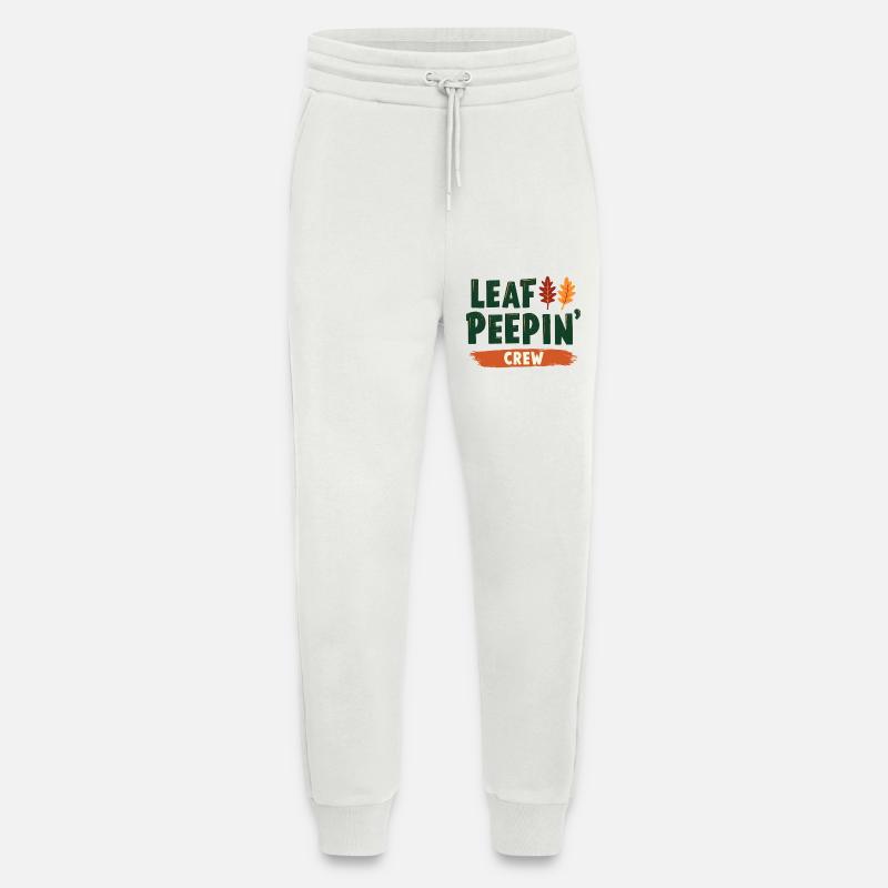 Leaf Peeping Crew Spruch Zitat - Jogginghose - made by SPREAD - OFF WHITE