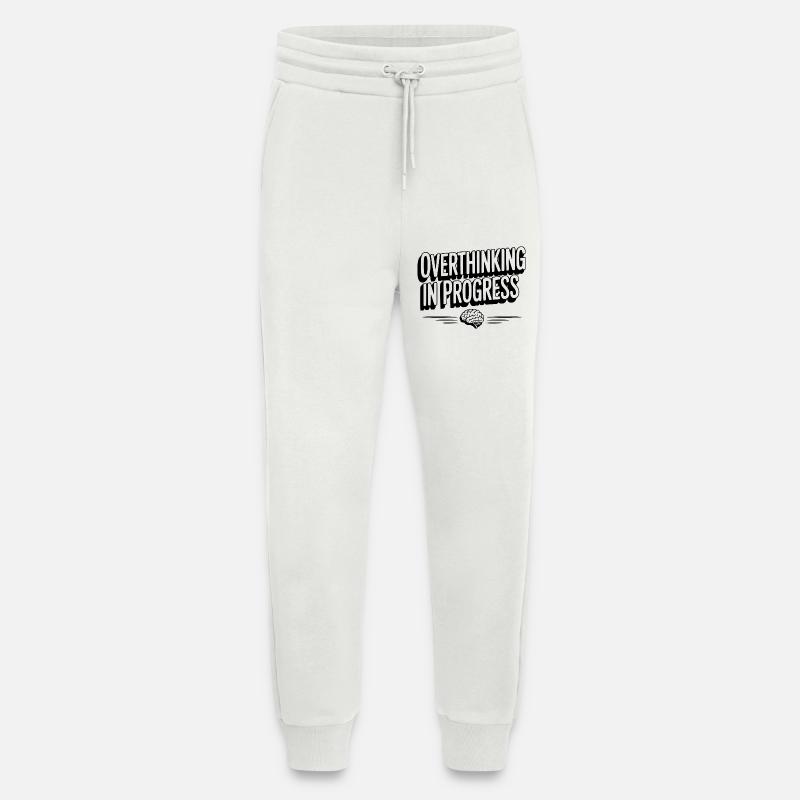 Overthinking in Progress - Jogging Pants - made by SPREAD  - OFF WHITE