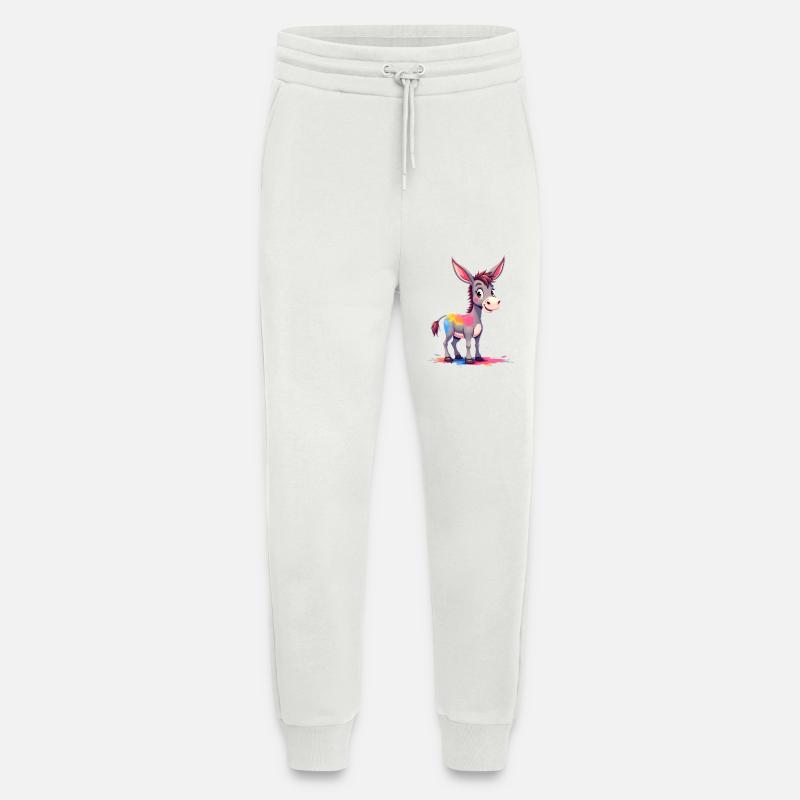 Bunter Farbklecks Esel - Jogginghose - made by SPREAD - OFF WHITE