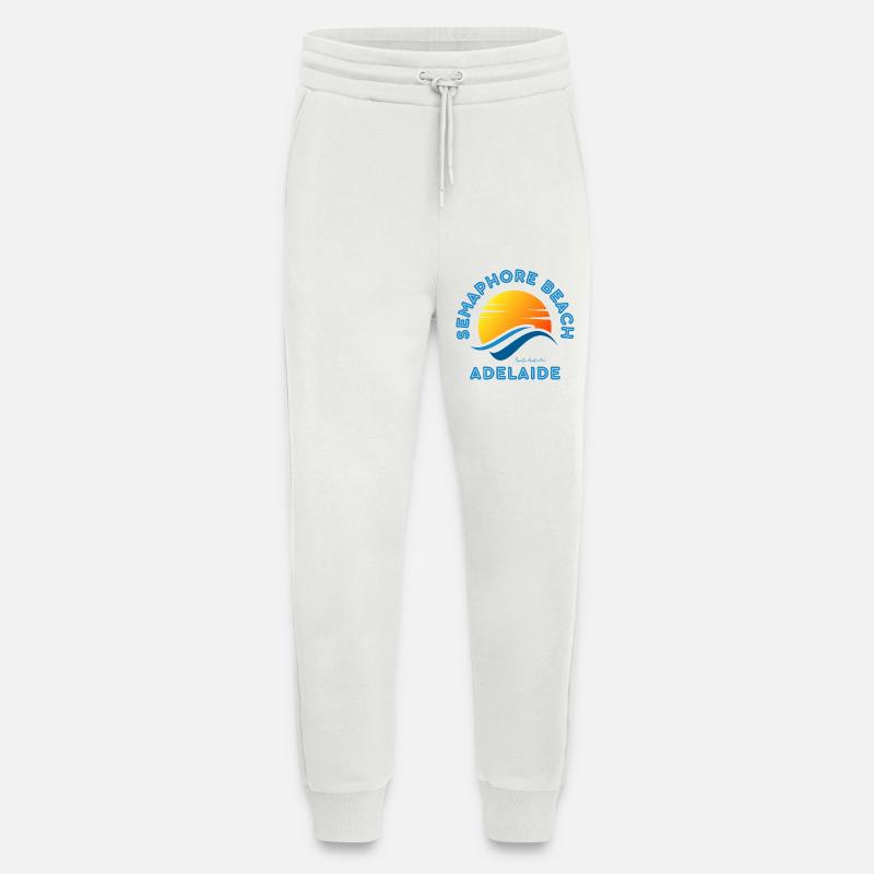 Semaphore Beach Adelaide Sunset - Jogging Pants - made by SPREAD  - OFF WHITE