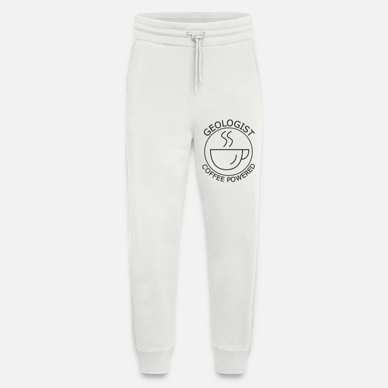 Geologist Coffee Powered Geology - Jogginghose - made by SPREAD - OFF WHITE