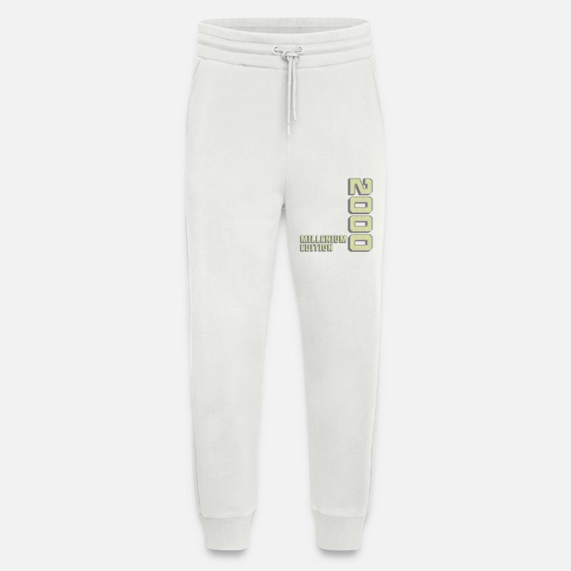 Millenium Edition, Birthday Gift 2000s - Jogging Pants - made by SPREAD  - OFF WHITE