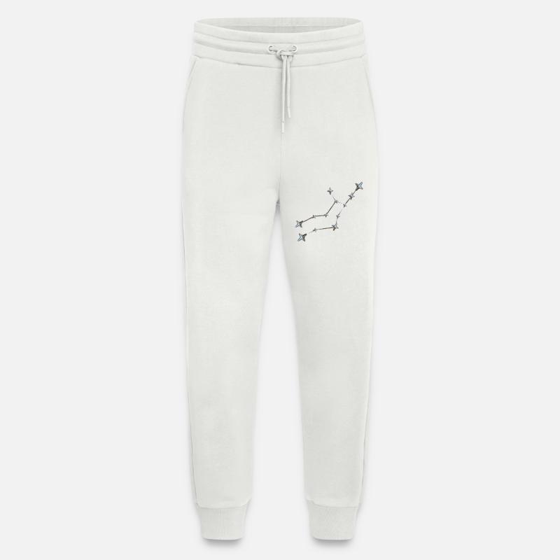 Sternbild Jungfrau mit metallicscher Optik - Jogginghose - made by SPREAD - OFF WHITE