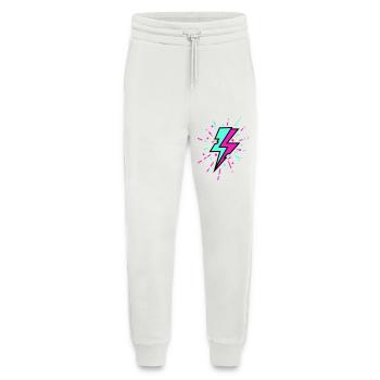 Retro Blitz bunten Stil - Jogginghose - made by SPREAD - OFF WHITE - Vorne