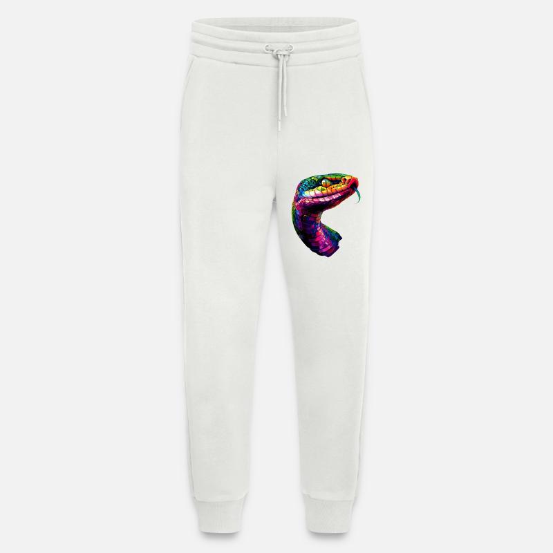 snake, python, cobra, rattlesnake, snakes - Jogging Pants - made by SPREAD  - OFF WHITE